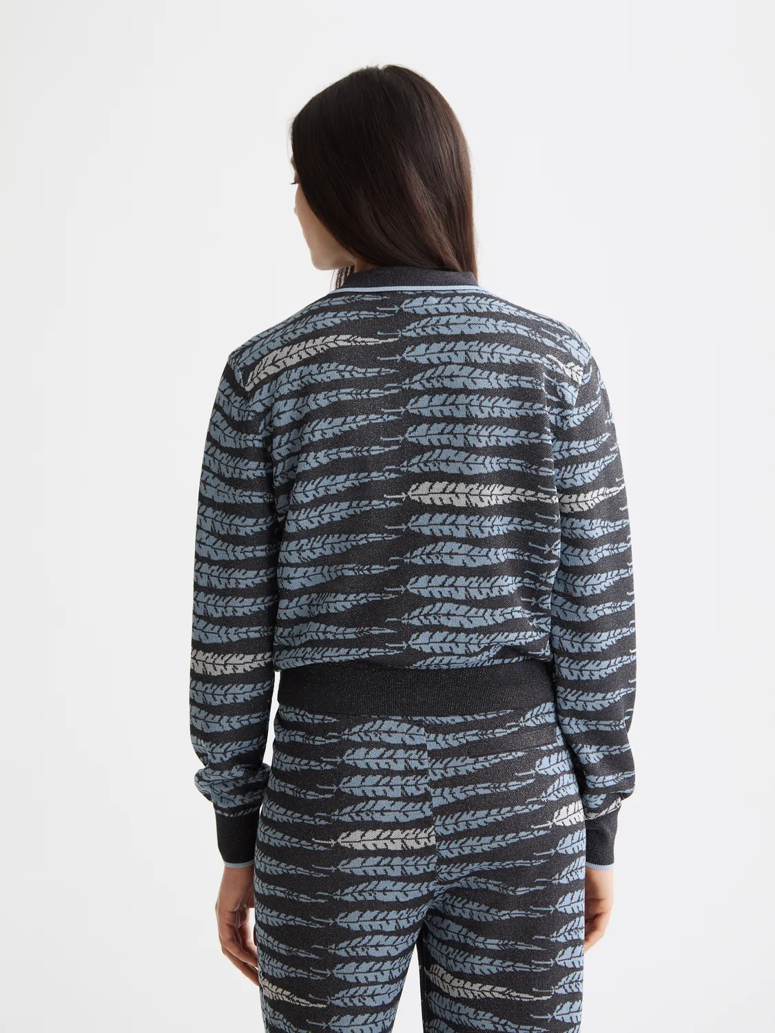 Lurex jacquard cardigan sold by Scotch & Soda product image thumbnail 3