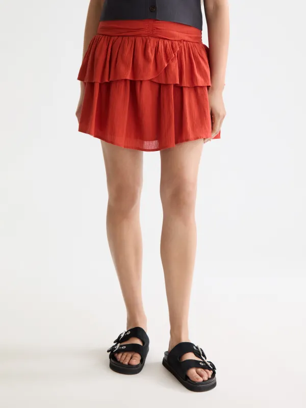 Smocked mini skirt made by Scotch & Soda