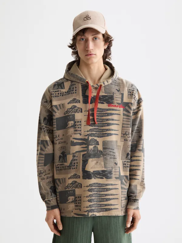 Printed hoodie made by Scotch & Soda