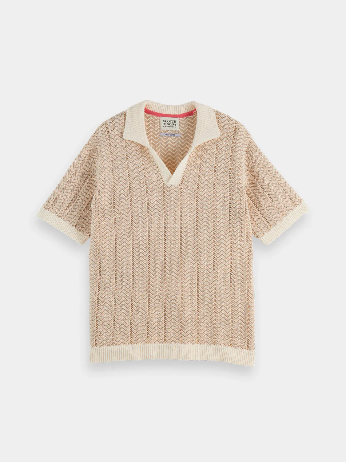 Knitted v-neck polo sold by Scotch & Soda product image thumbnail 2