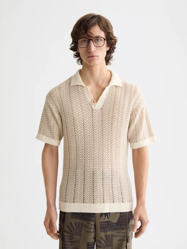 Knitted v-neck polo sold by Scotch & Soda