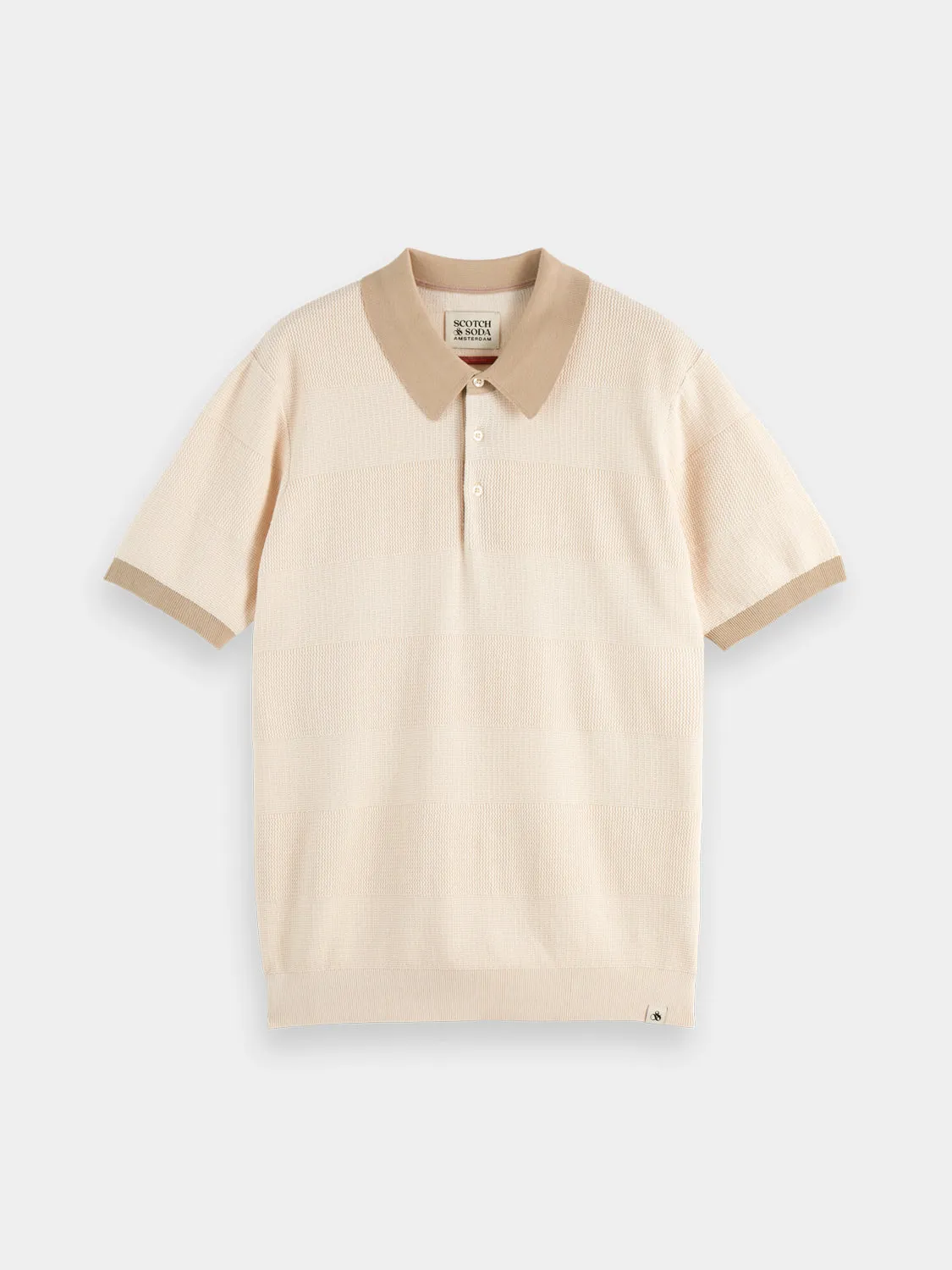 Knitted tonal polo sold by Scotch & Soda product image thumbnail 2