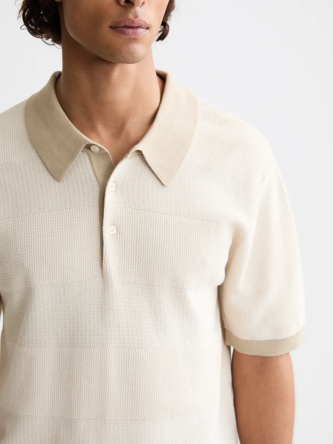 Knitted tonal polo sold by Scotch & Soda product image thumbnail 5