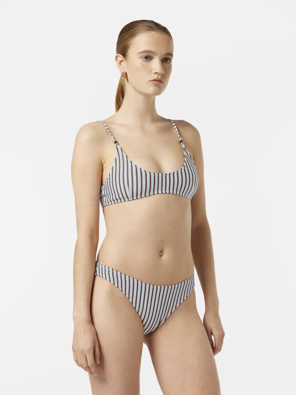 Striped bikini top made by Scotch & Soda