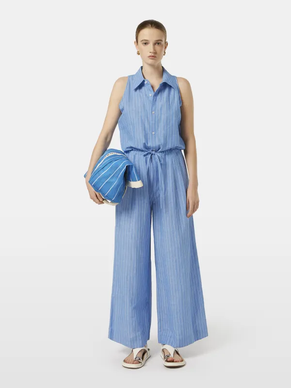 Striped linen jumpsuit made by Scotch & Soda