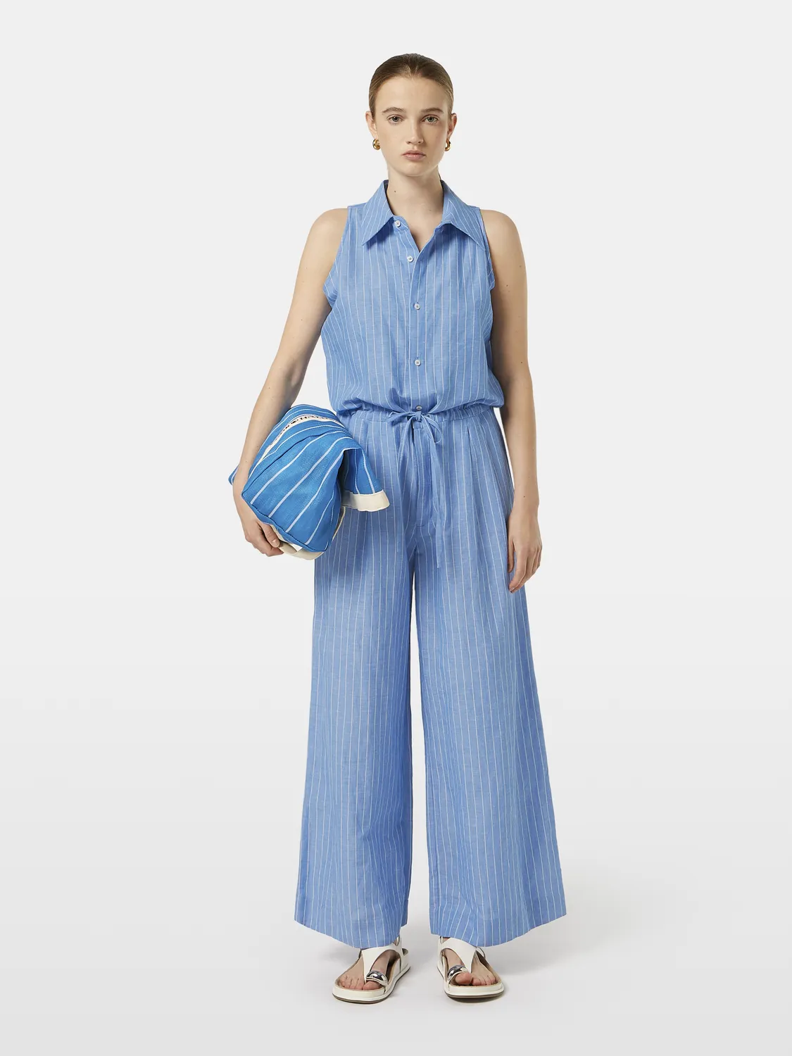Striped linen jumpsuit sold by Scotch & Soda
