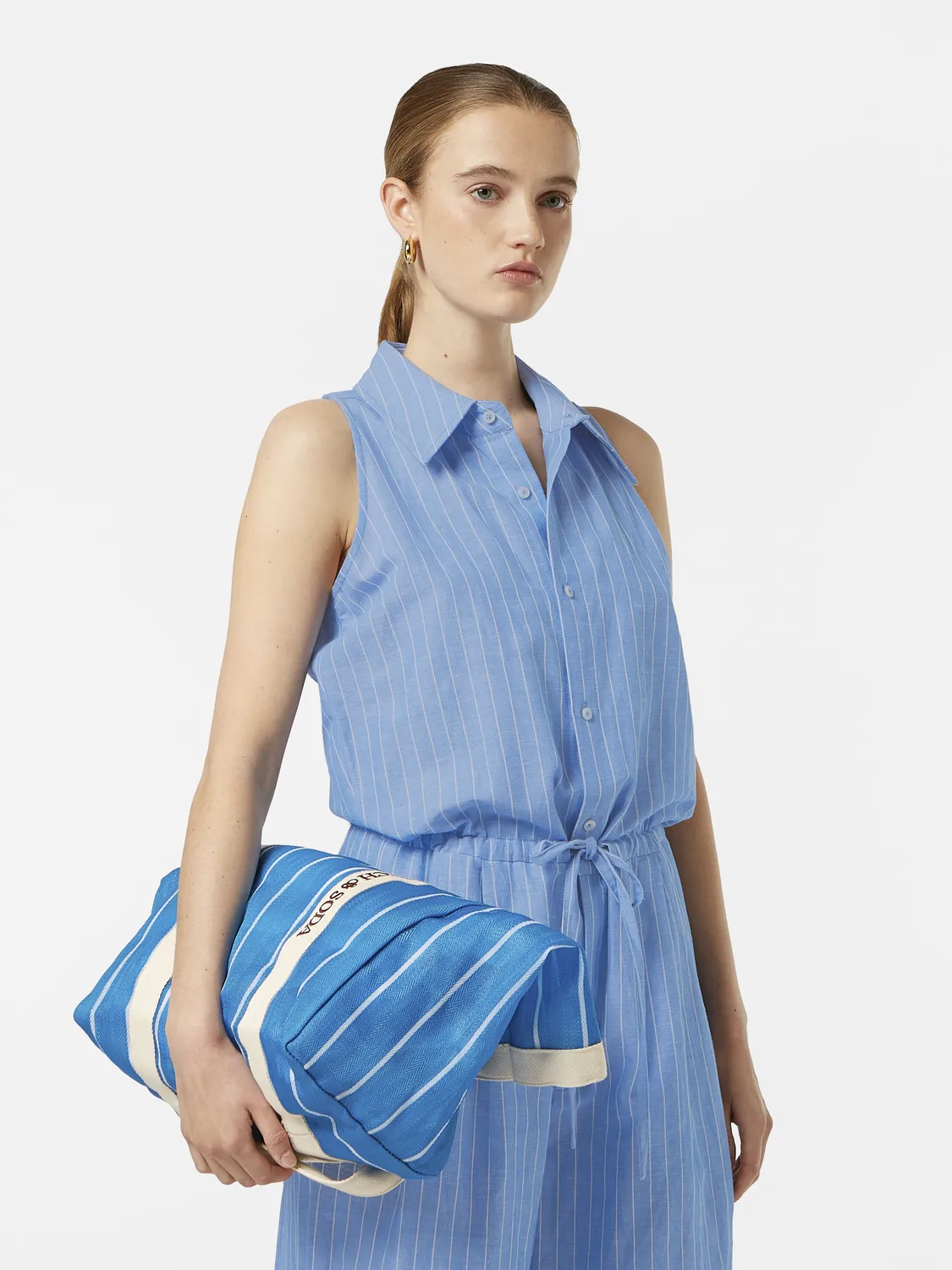 Striped linen jumpsuit sold by Scotch & Soda product image thumbnail 4