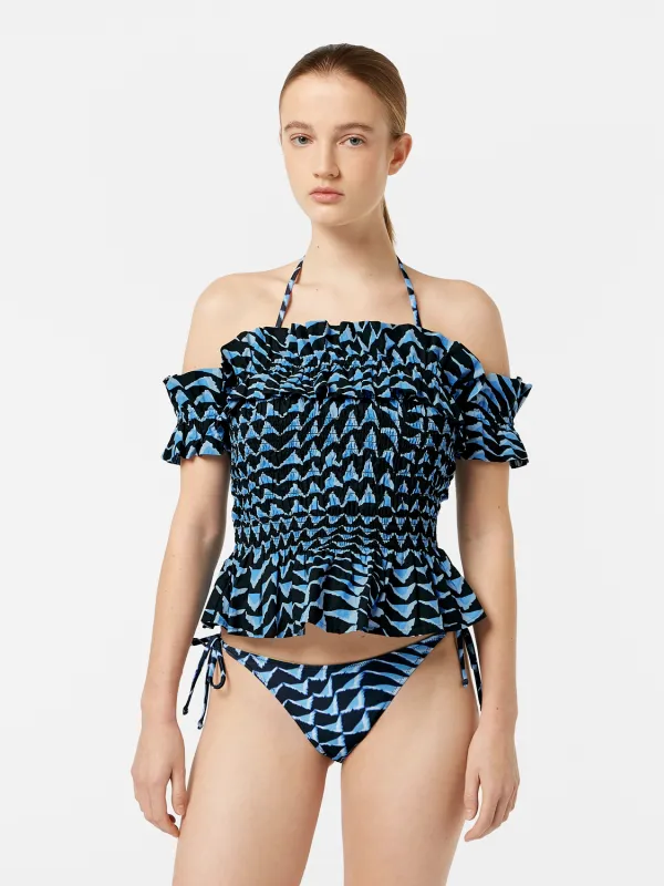Off shoulder ruffled top made by Scotch & Soda