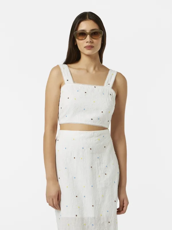 Beaded crop top made by Scotch & Soda