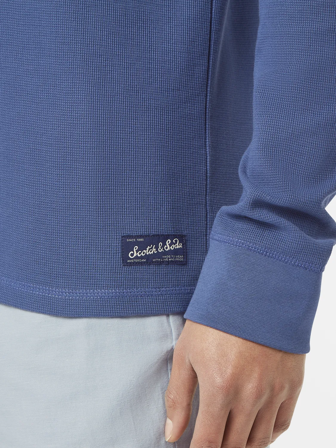 Waffle long sleeved t-shirt sold by Scotch & Soda product image thumbnail 5