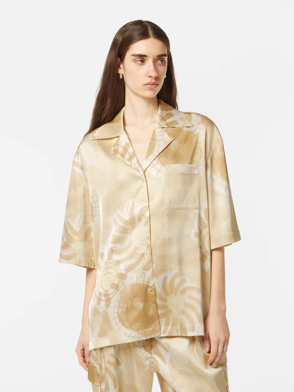 Satin short sleeved shirt sold by Scotch & Soda