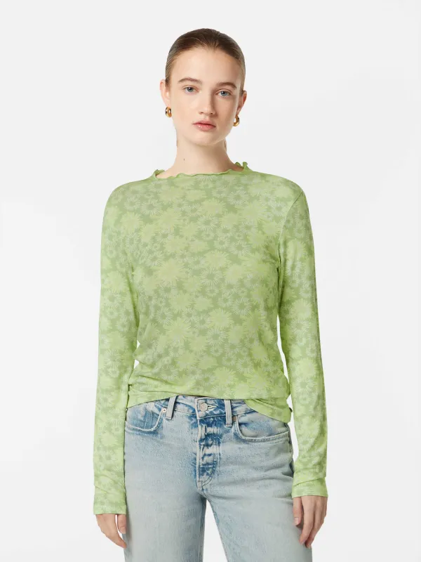 Printed long sleeved top sold by Scotch & Soda