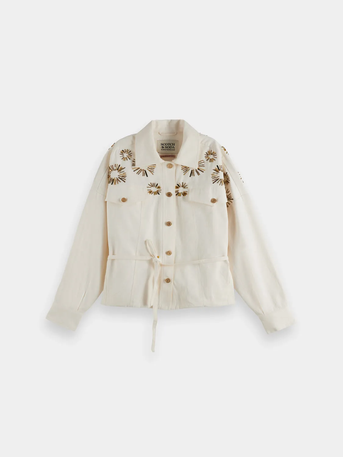 Embroidered trucker jacket sold by Scotch & Soda product image thumbnail 2
