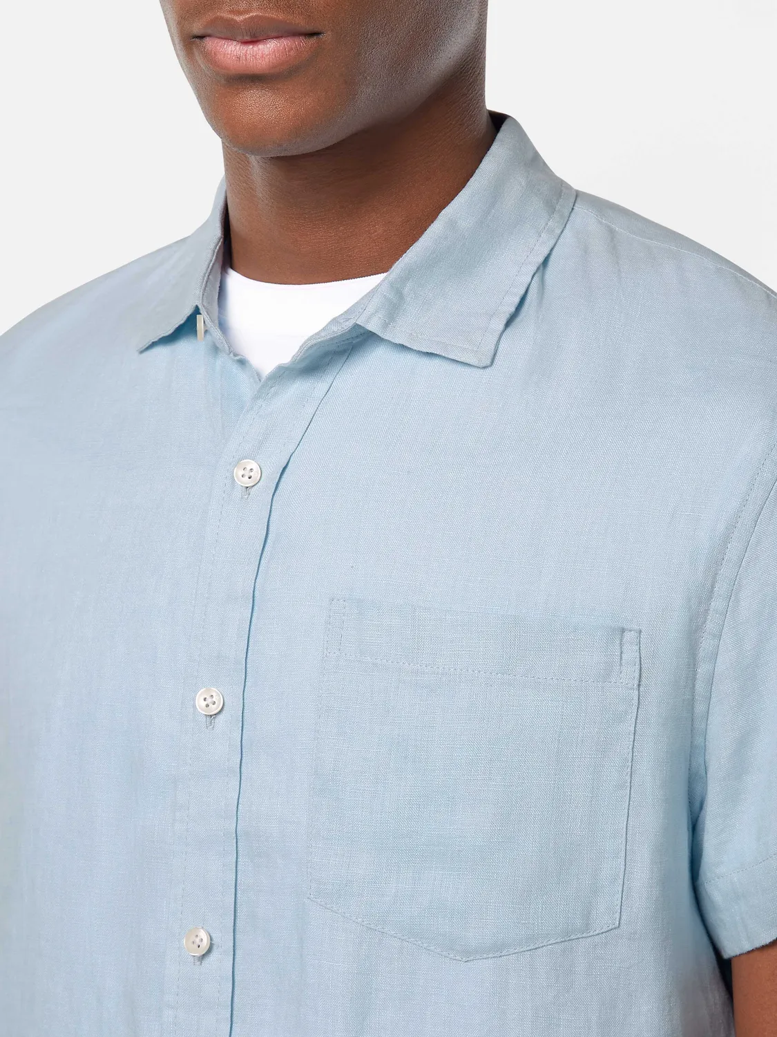 Short-sleeved linen shirt sold by Scotch & Soda product image thumbnail 5