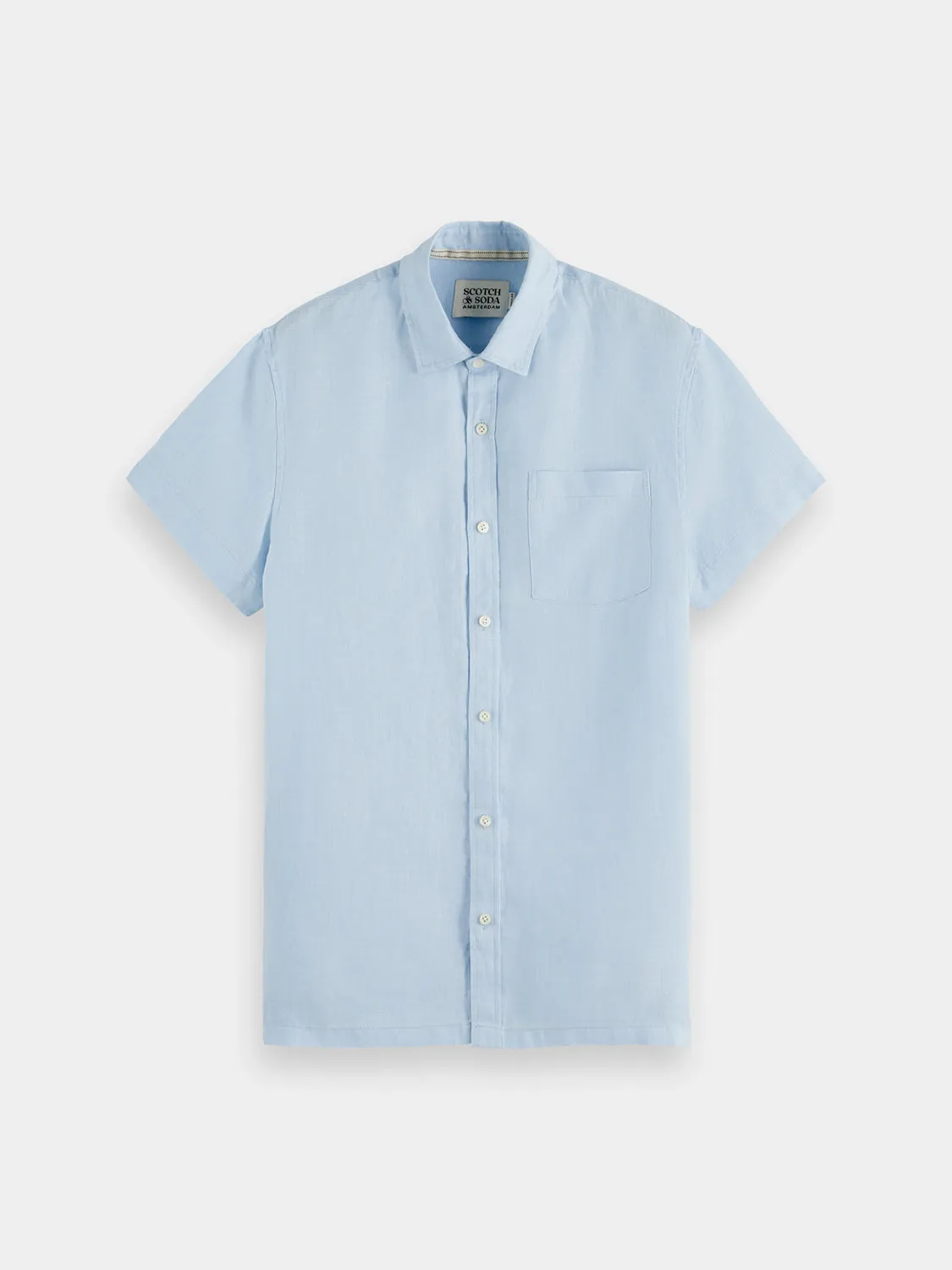 Short-sleeved linen shirt sold by Scotch & Soda product image thumbnail 2