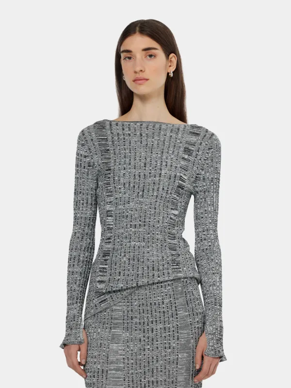 Ribbed knitted pullover sold by Scotch & Soda