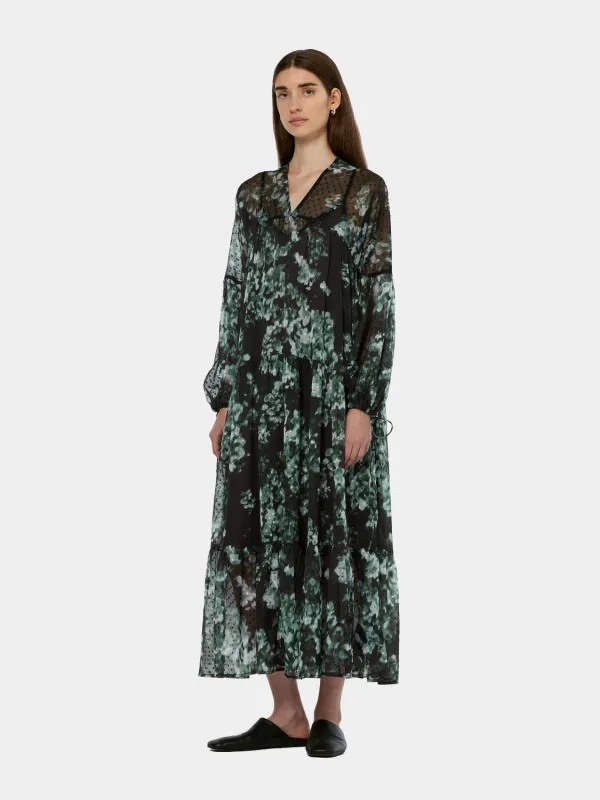 Printed fil coupe maxi dress sold by Scotch & Soda