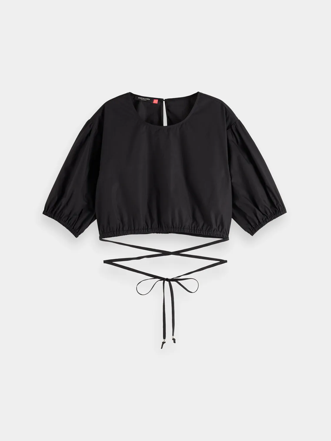 Cropped poplin top sold by Scotch & Soda product image thumbnail 2