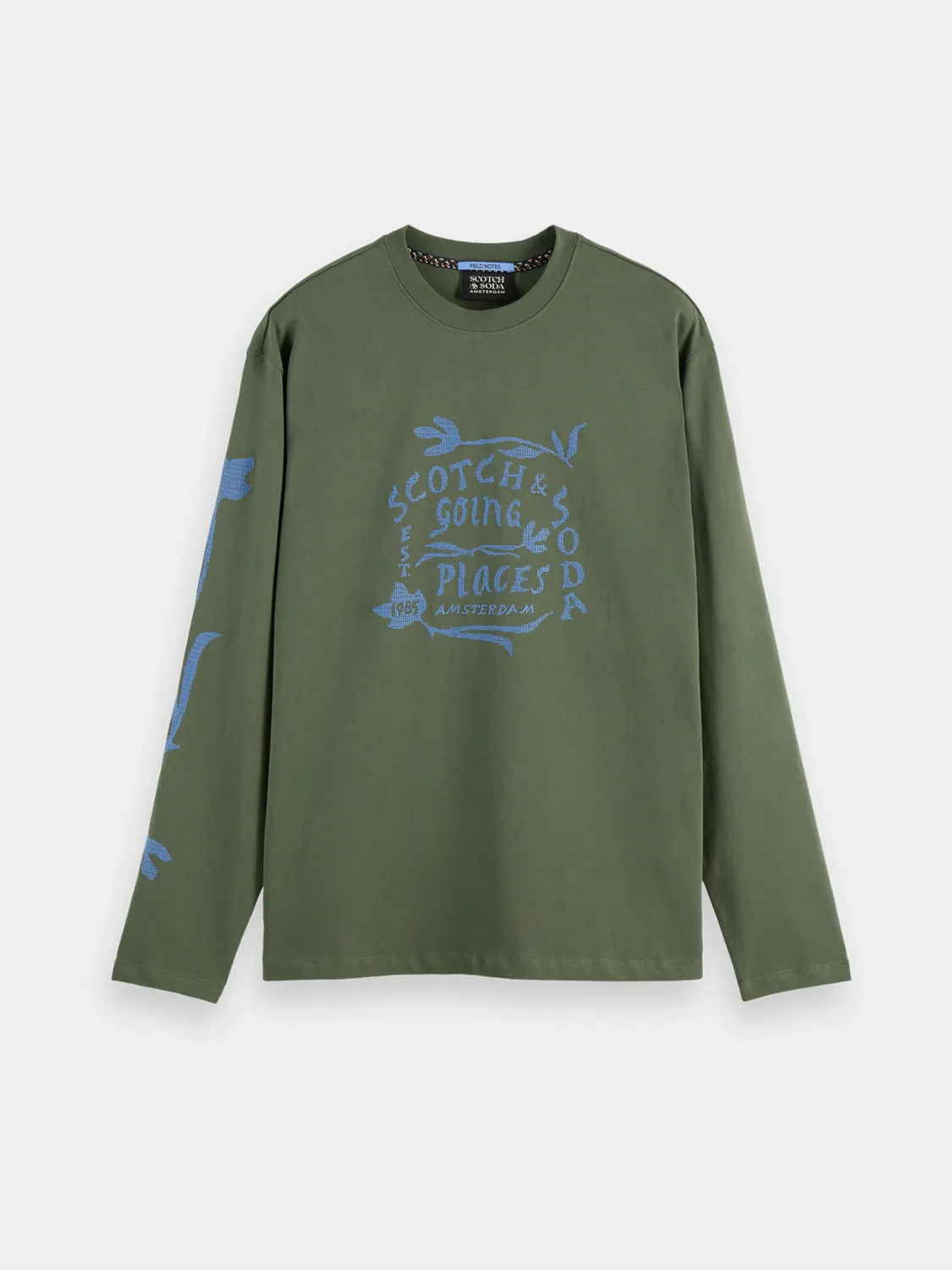 Long-sleeved artwork t-shirt sold by Scotch & Soda product image thumbnail 2