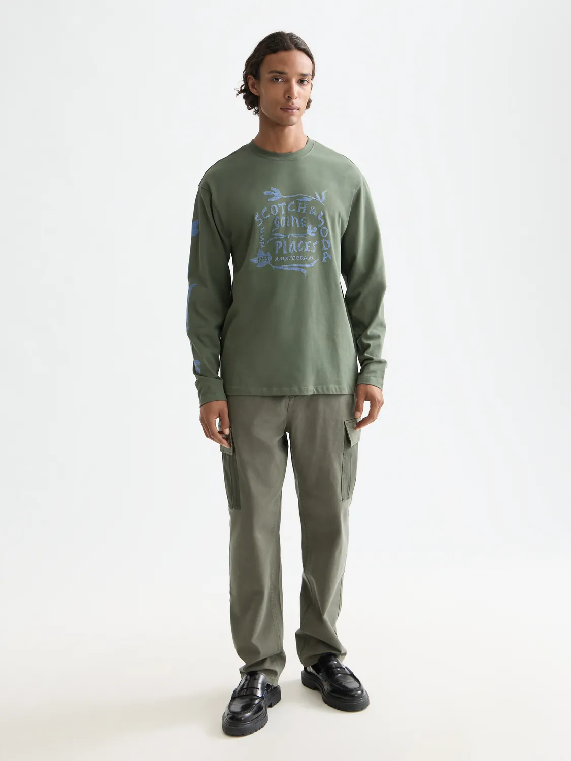 Long-sleeved artwork t-shirt sold by Scotch & Soda product image thumbnail 4