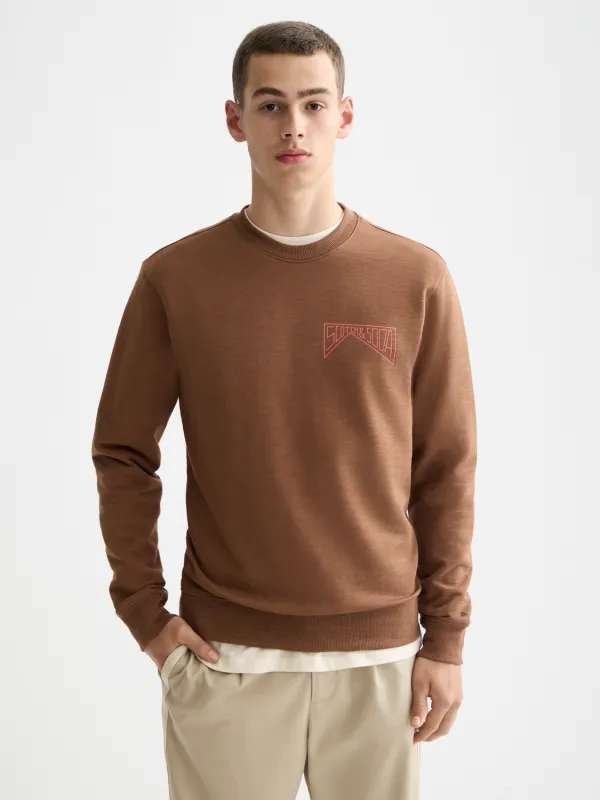 Chest logo sweatshirt made by Scotch & Soda