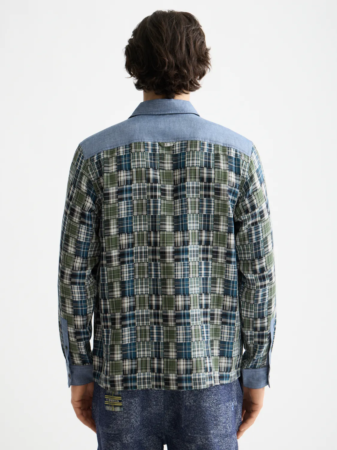 Patchwork flannel shirt sold by Scotch & Soda product image thumbnail 3