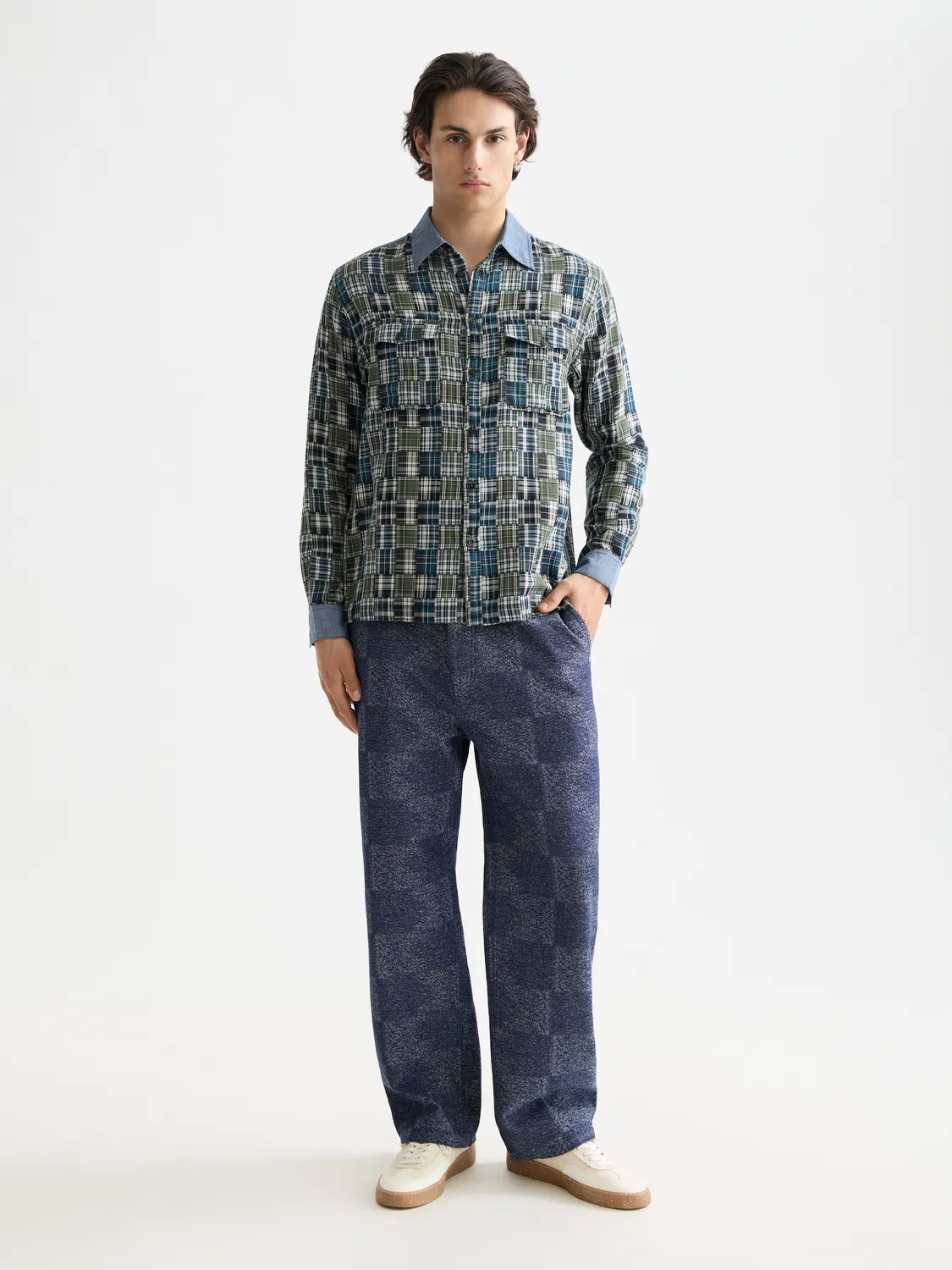 Patchwork flannel shirt sold by Scotch & Soda product image thumbnail 4