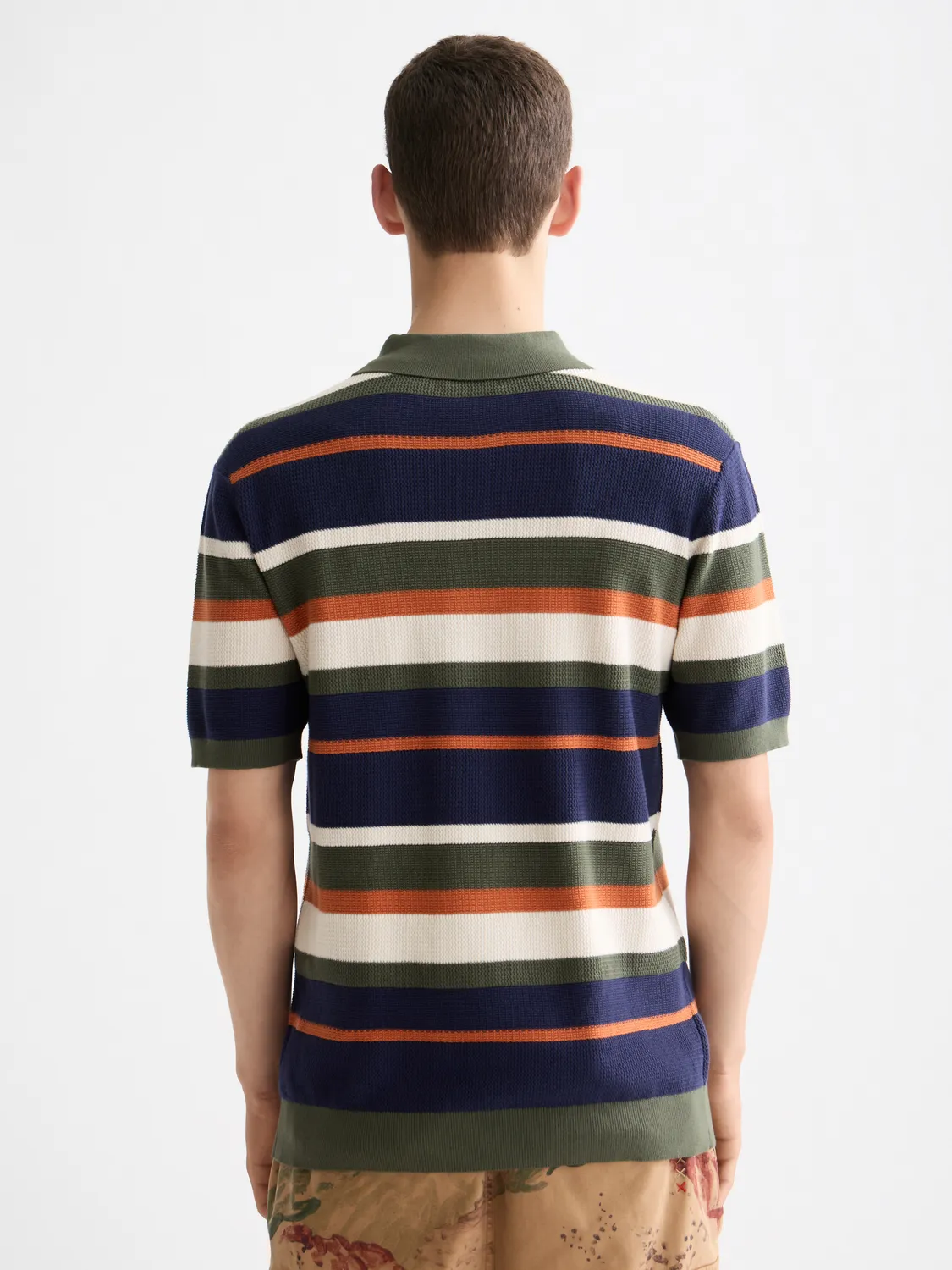Knitted striped polo sold by Scotch & Soda product image thumbnail 3