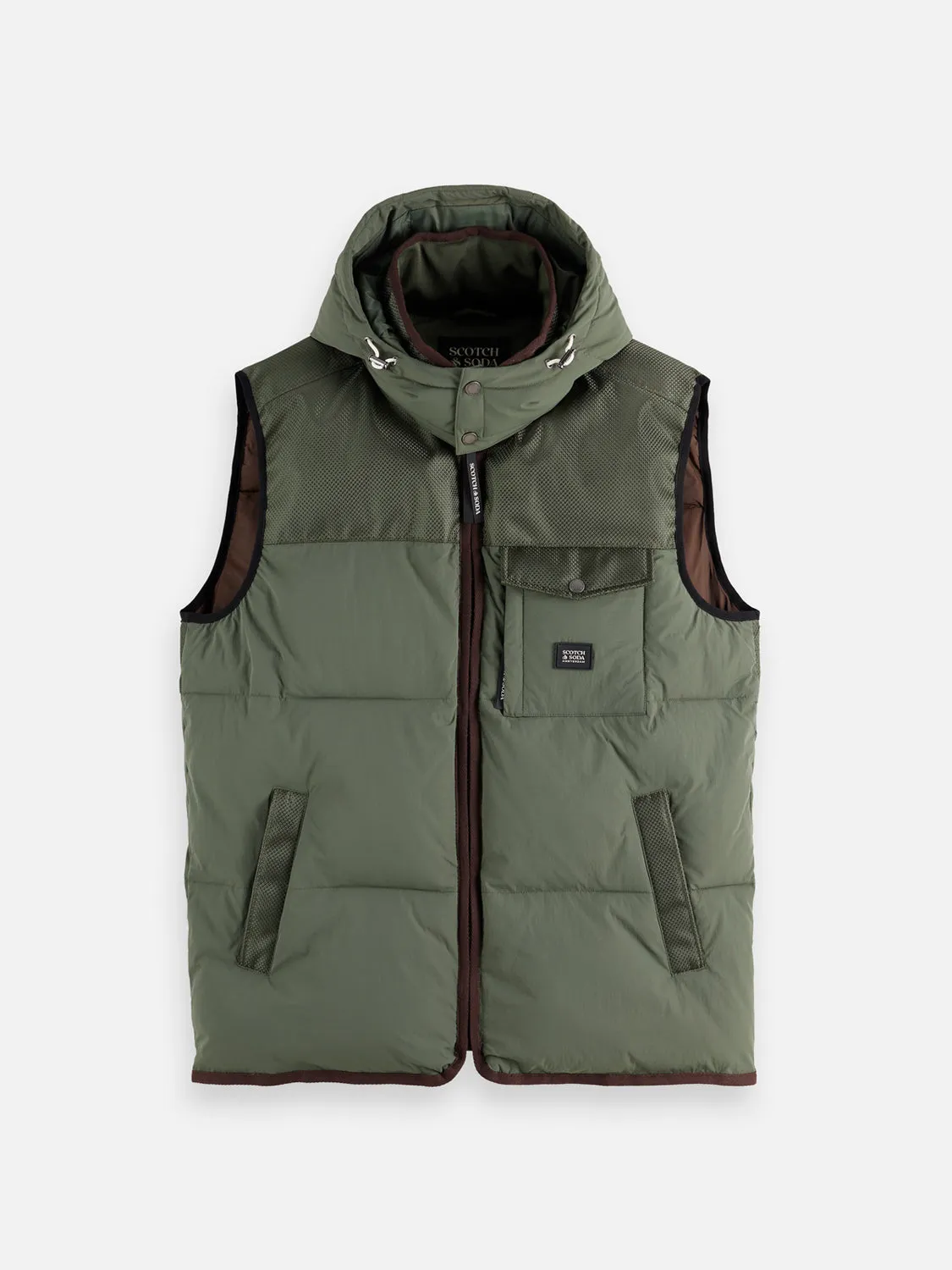Hooded puffer vest sold by Scotch & Soda product image thumbnail 2