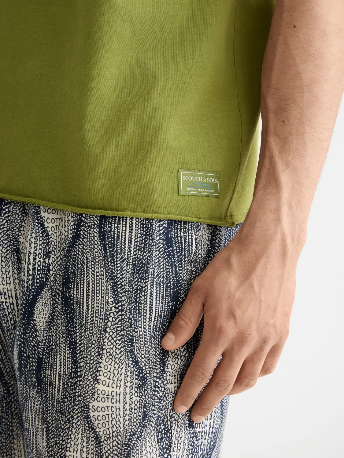 Raw edge t-shirt sold by Scotch & Soda product image thumbnail 5