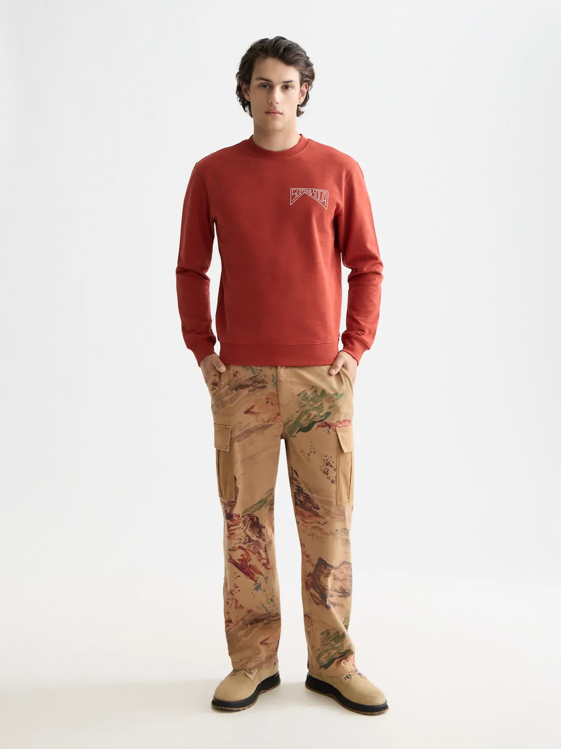 Chest logo sweatshirt sold by Scotch & Soda product image thumbnail 4