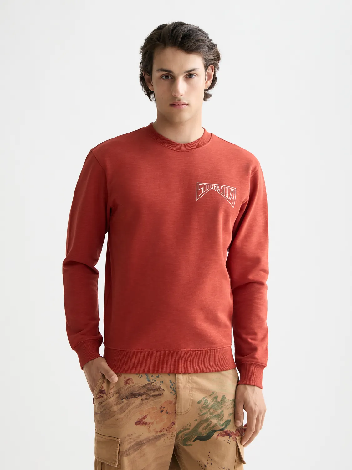 Chest logo sweatshirt sold by Scotch & Soda