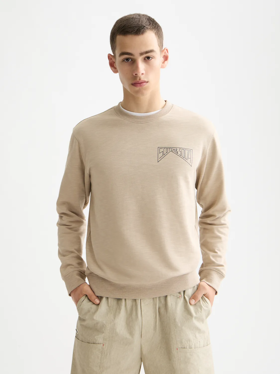 Chest logo sweatshirt sold by Scotch & Soda