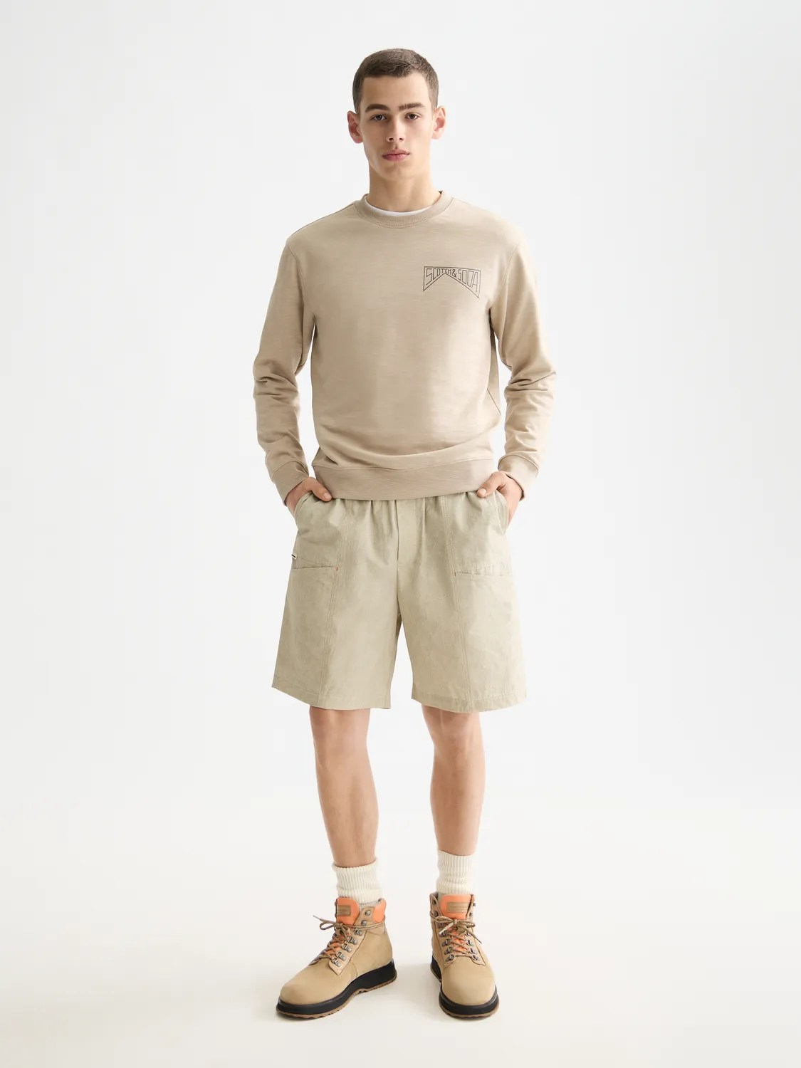 Chest logo sweatshirt sold by Scotch & Soda product image thumbnail 4
