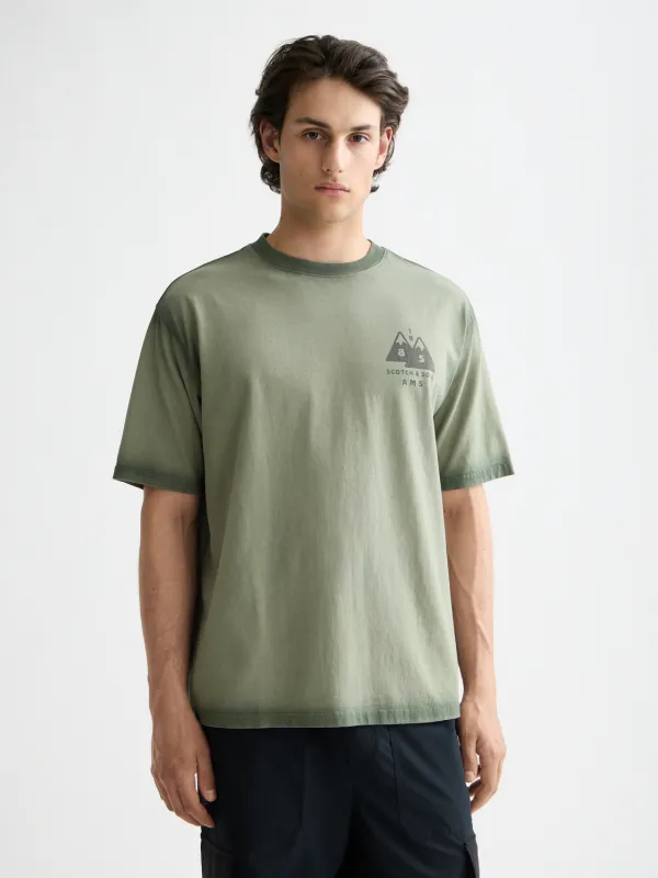 Garment-dyed t-shirt sold by Scotch & Soda
