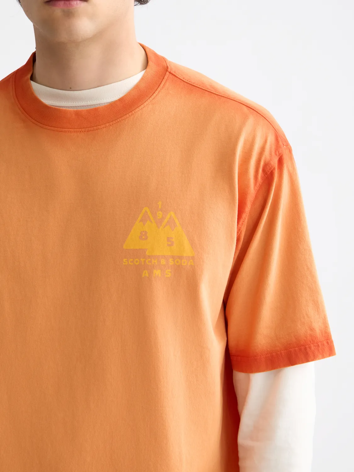 Garment-dyed t-shirt sold by Scotch & Soda product image thumbnail 5