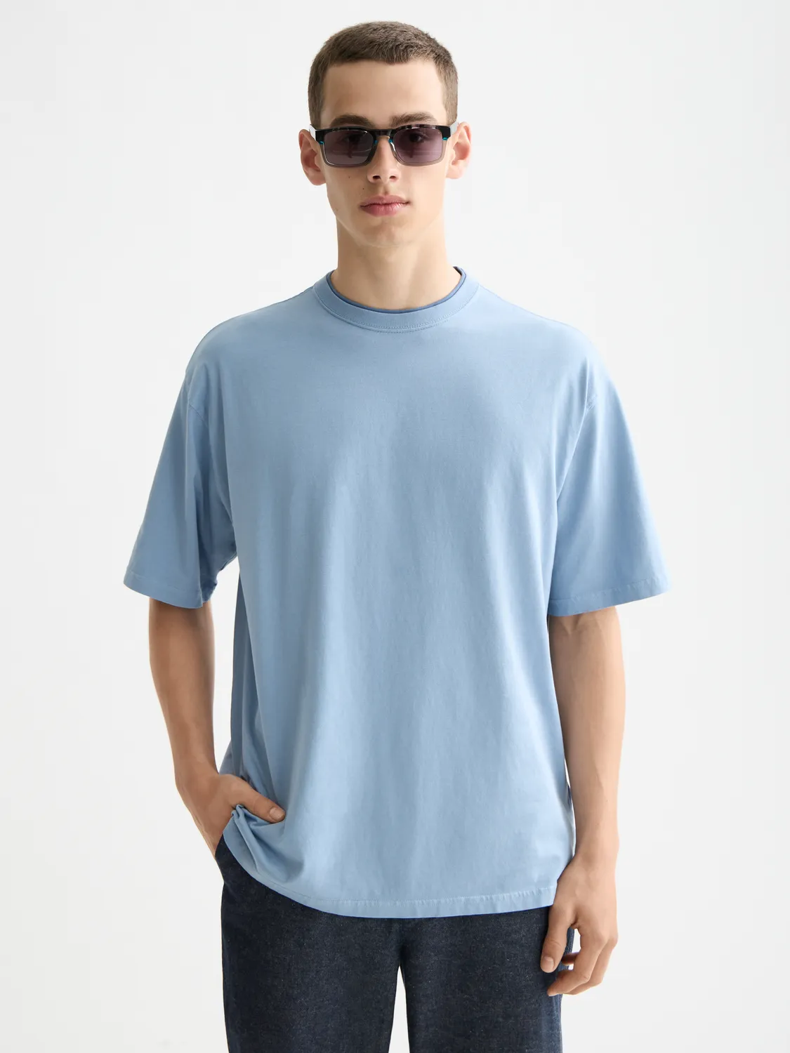 Garment-dyed t-shirt sold by Scotch & Soda