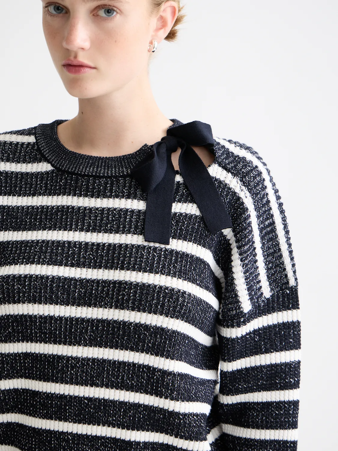 Stripe tie neck pullover sold by Scotch & Soda product image thumbnail 5