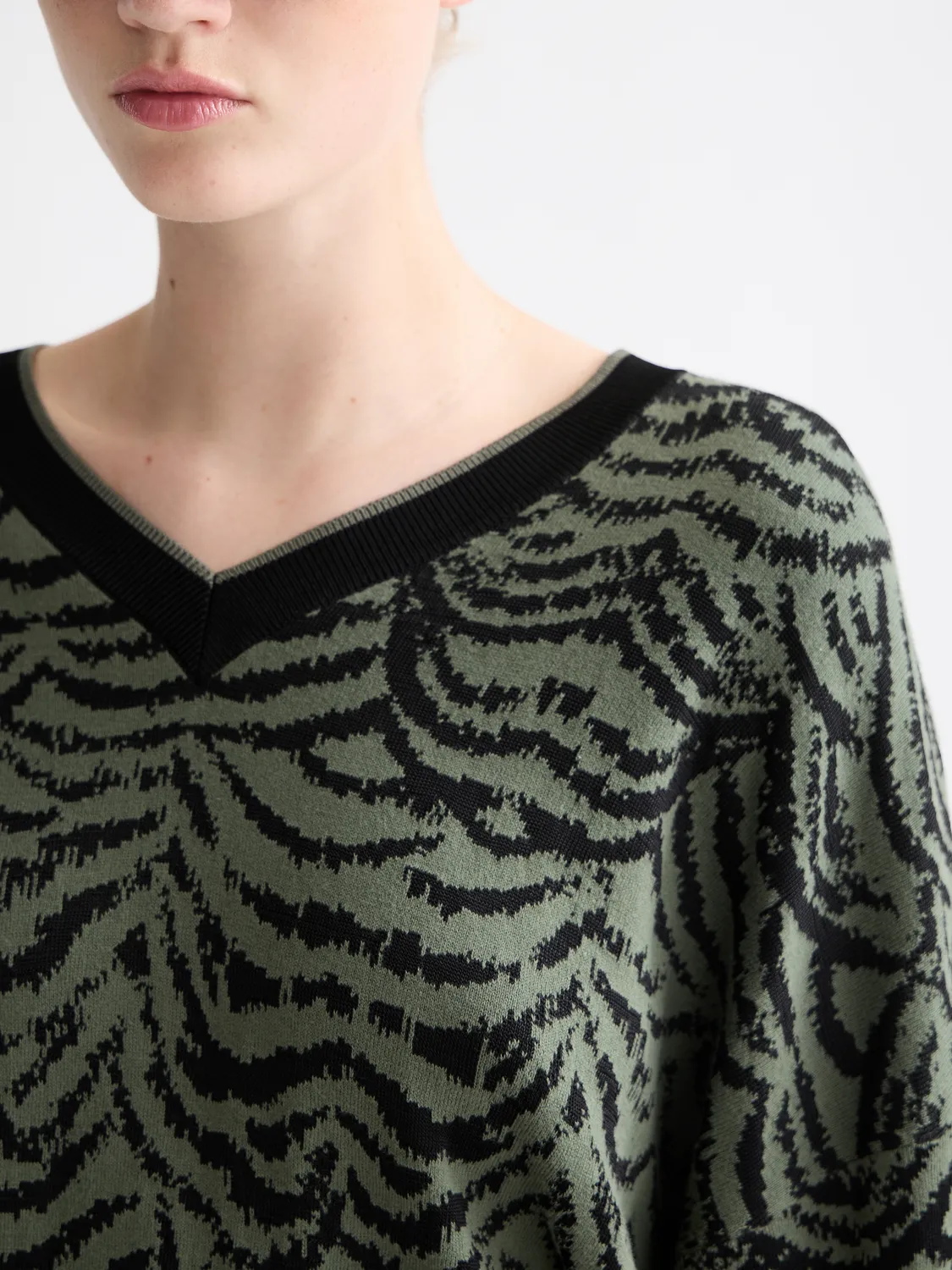Jacquard v-neck pullover sold by Scotch & Soda product image thumbnail 5