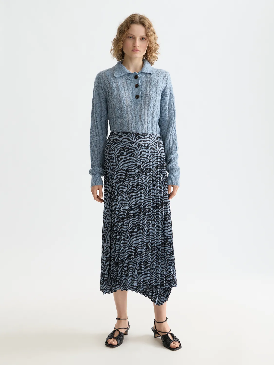 Asymmetrical pleated skirt sold by Scotch & Soda product image thumbnail 4
