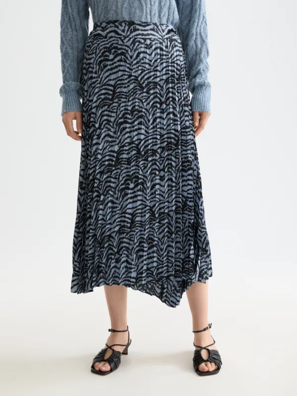 Asymmetrical pleated skirt sold by Scotch & Soda