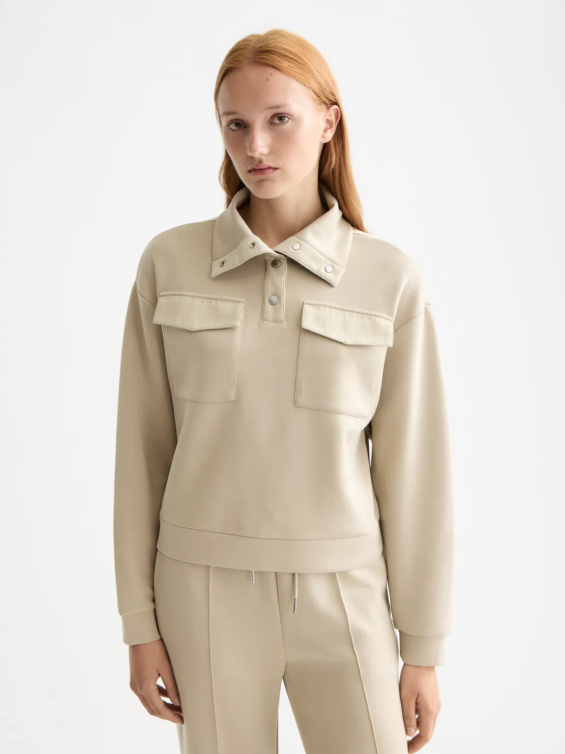 Tencel utility sweatshirt sold by Scotch & Soda