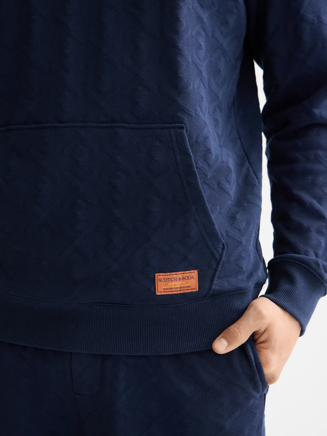 Jacquard terry hoodie sold by Scotch & Soda product image thumbnail 5