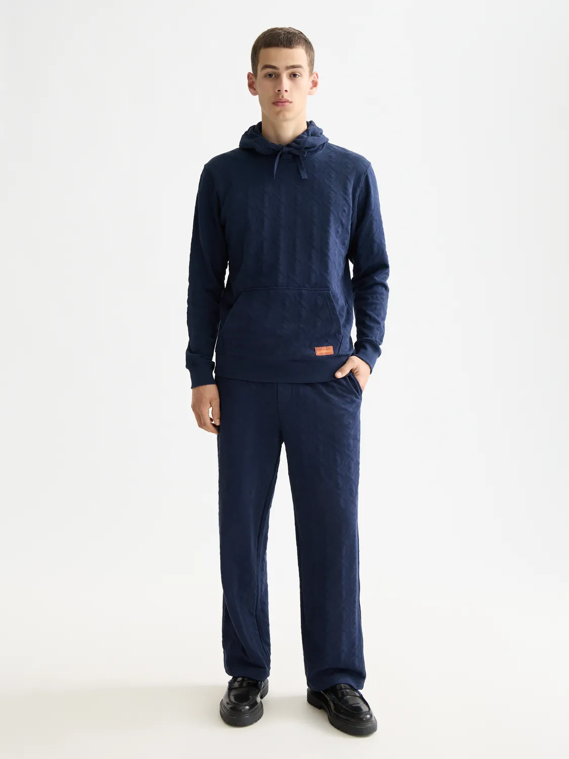Jacquard terry hoodie sold by Scotch & Soda product image thumbnail 4