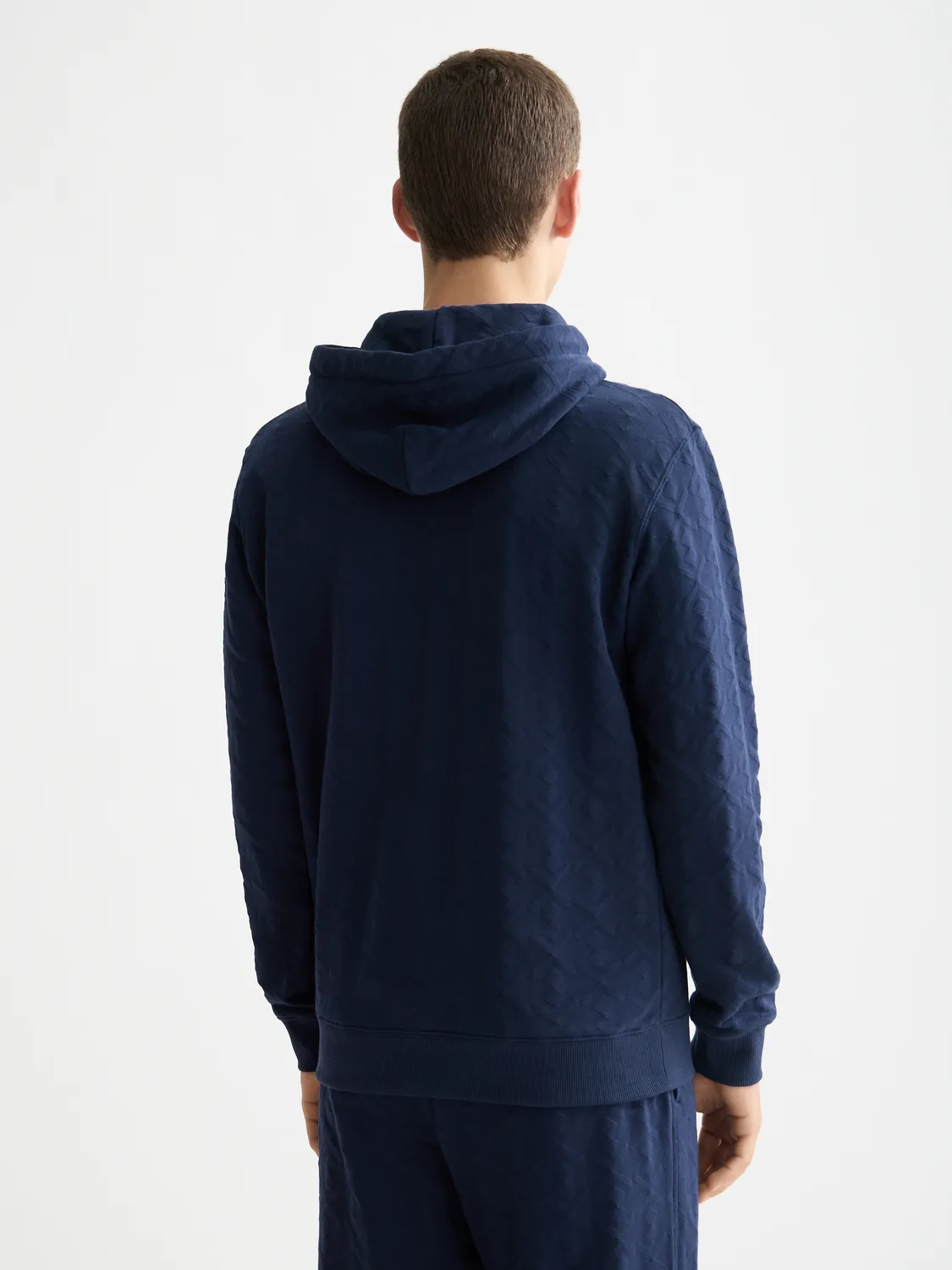 Jacquard terry hoodie sold by Scotch & Soda product image thumbnail 3