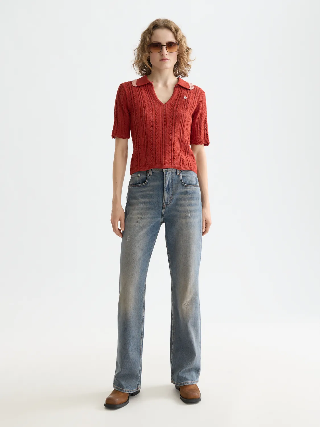 Pointelle collared polo sold by Scotch & Soda product image thumbnail 4