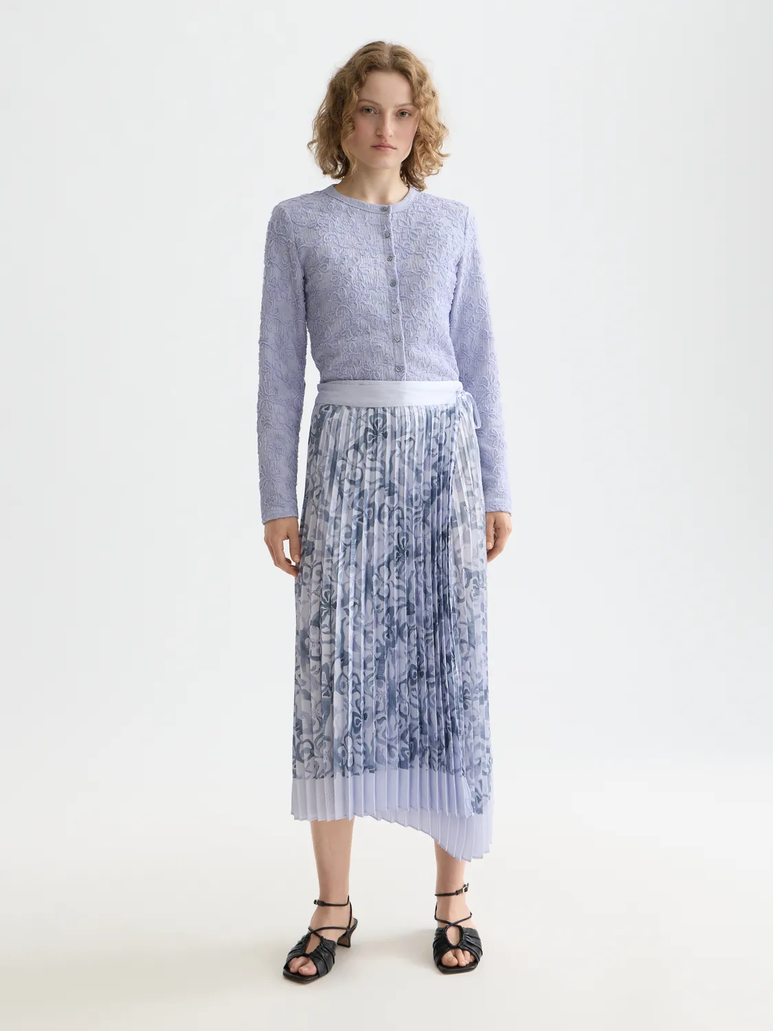Asymmetrical pleated skirt sold by Scotch & Soda product image thumbnail 4