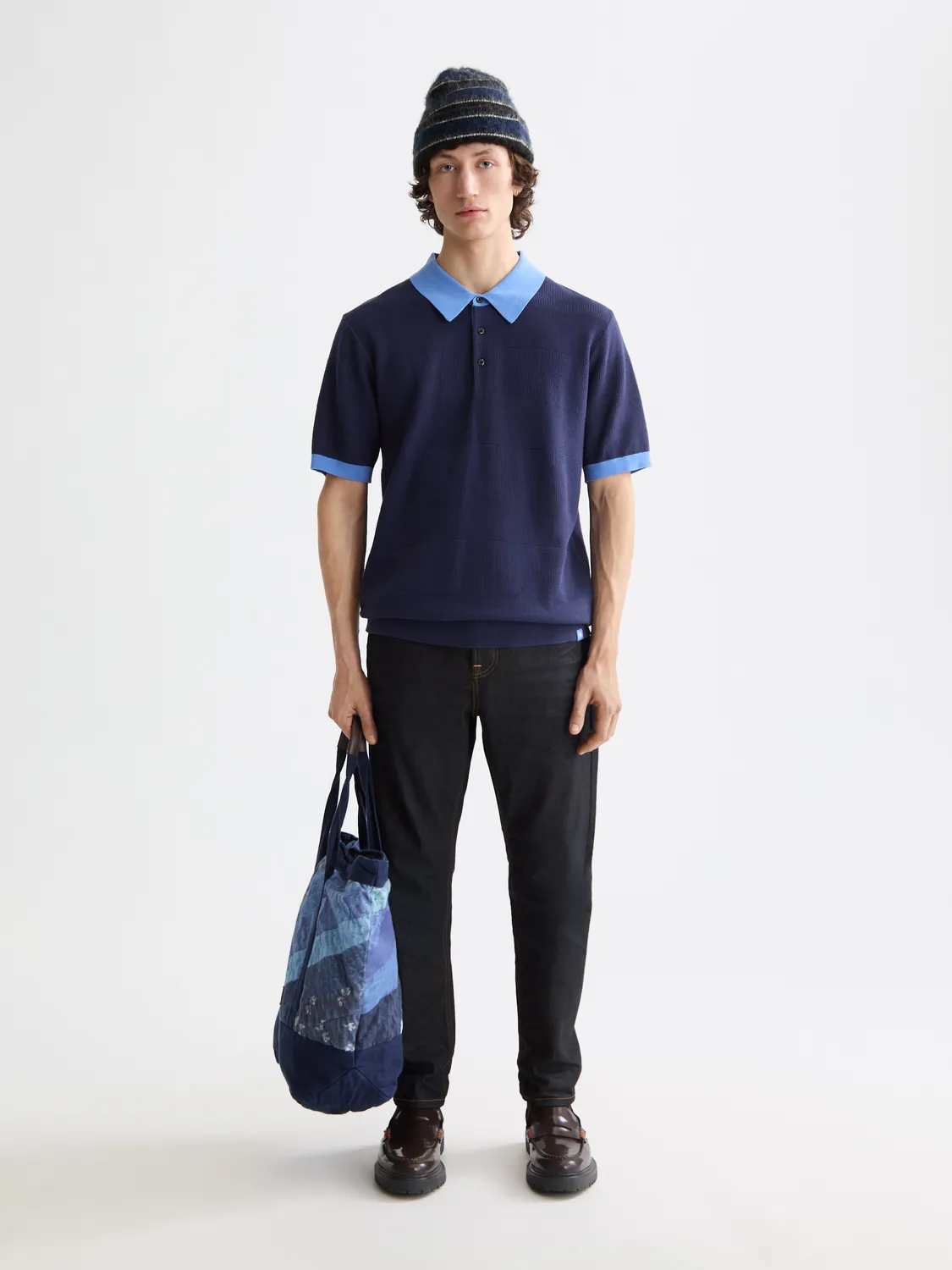 Knitted tonal polo sold by Scotch & Soda product image thumbnail 4