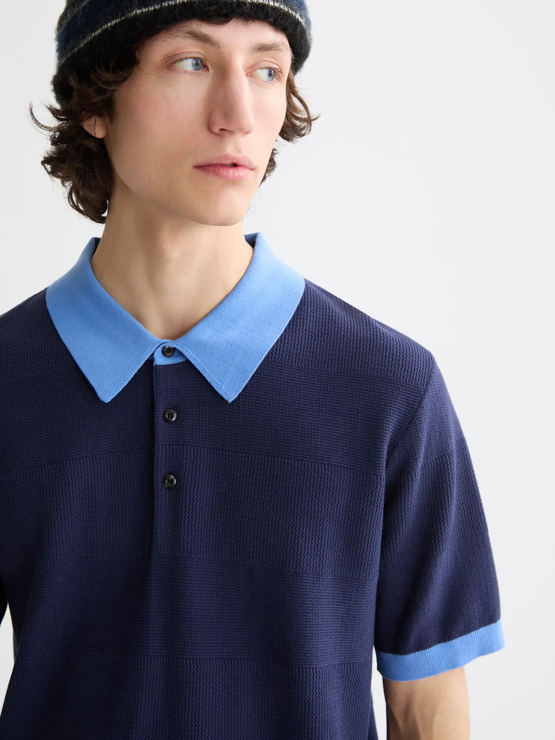 Knitted tonal polo sold by Scotch & Soda product image thumbnail 5