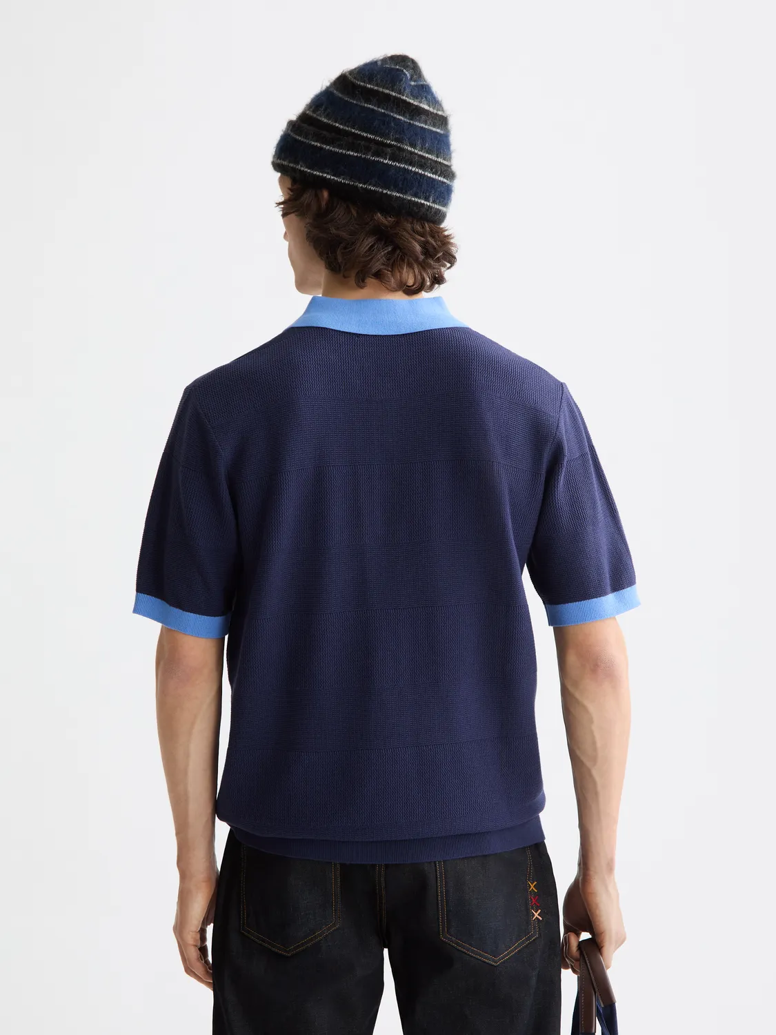 Knitted tonal polo sold by Scotch & Soda product image thumbnail 3